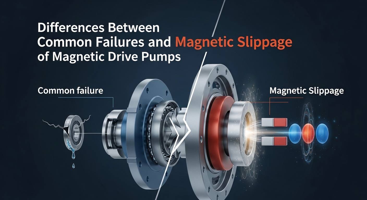 Magnetic Drive Pumps များ၏ ဘုံပျက်ကွက်မှုနှင့် သံလိုက်ချော်မှုကြား ကွာခြားချက်များ