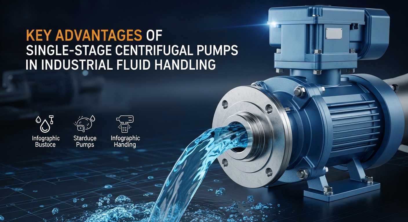 စက်မှုအရည်ကိုင်တွယ်ခြင်းတွင် Single-Stage Centrifugal Pumps များ၏ အဓိကအားသာချက်များ