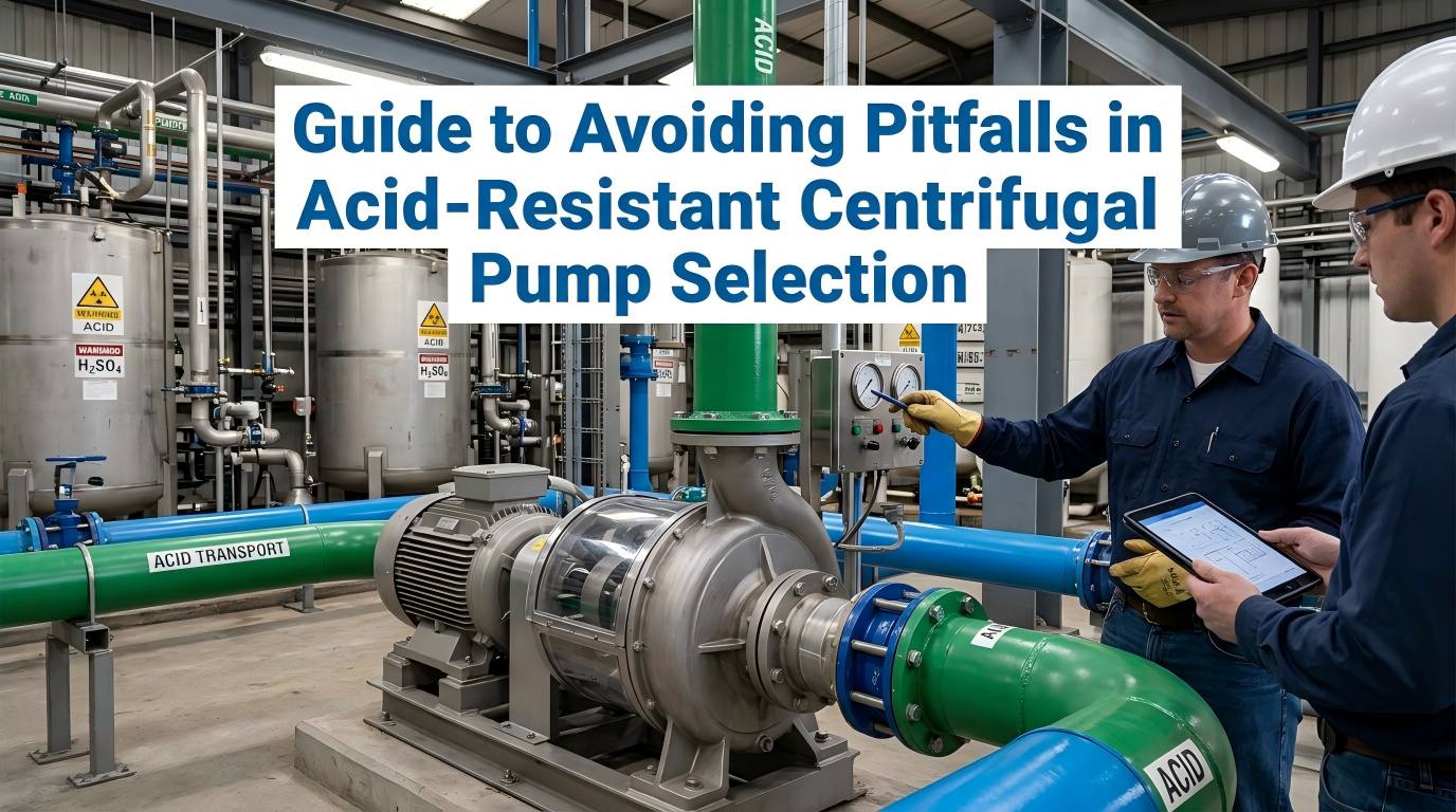 Acid-Resistant Centrifugal Pump ရွေးချယ်မှုတွင် ချောက်များကို ရှောင်ရှားရန် လမ်းညွှန်