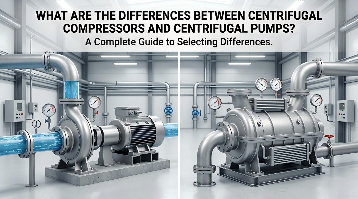 Centrifugal Compressors နှင့် Centrifugal Pumps အကြား ကွာခြားချက်များကား အဘယ်နည်း။ ရွေးချယ်မှုကွဲပြားမှုများအတွက် အပြည့်အစုံလမ်းညွှန်