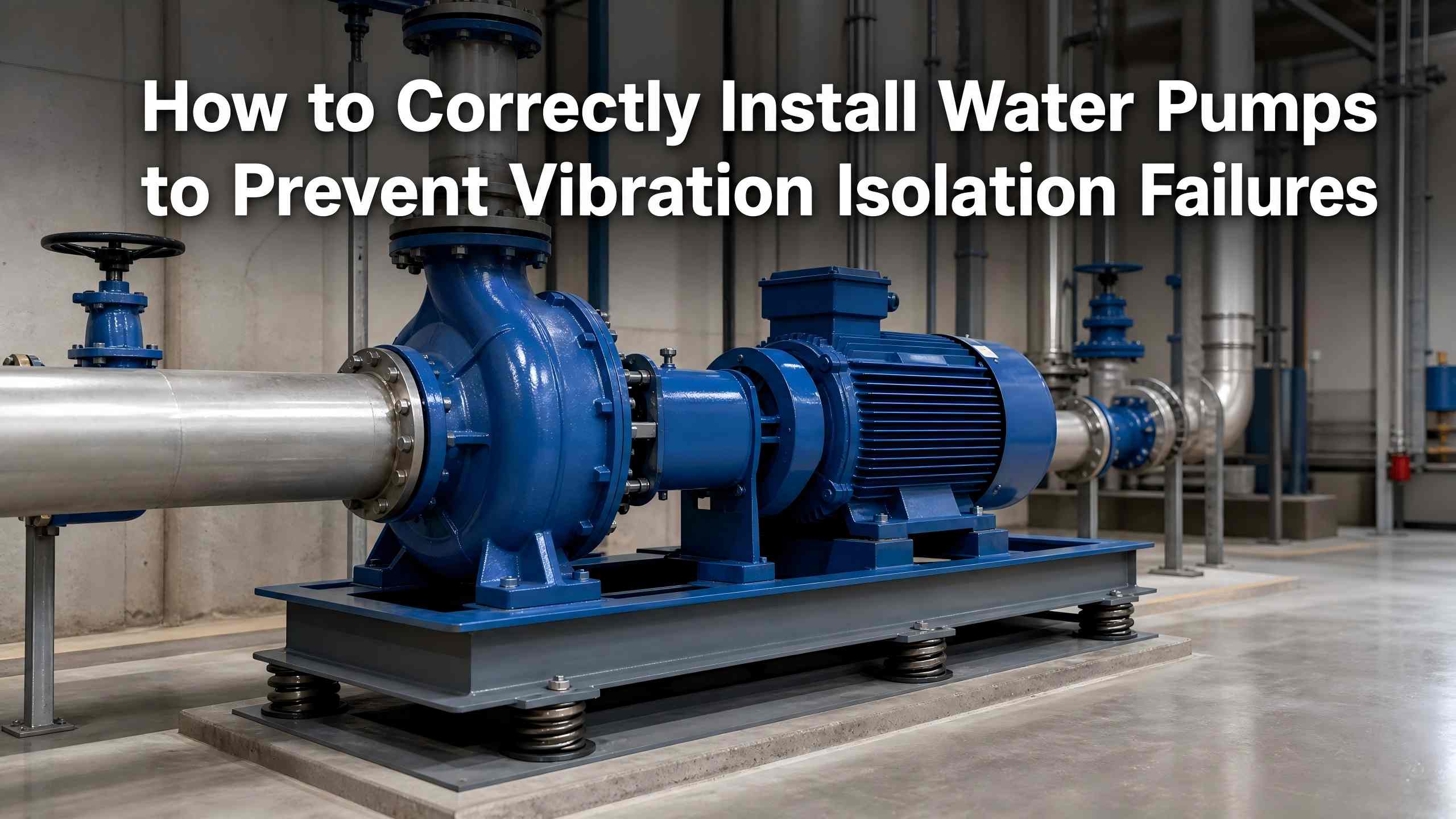 Vibration Isolation Failures ကိုကာကွယ်ရန် Water Pump များကို မှန်ကန်စွာတပ်ဆင်နည်း