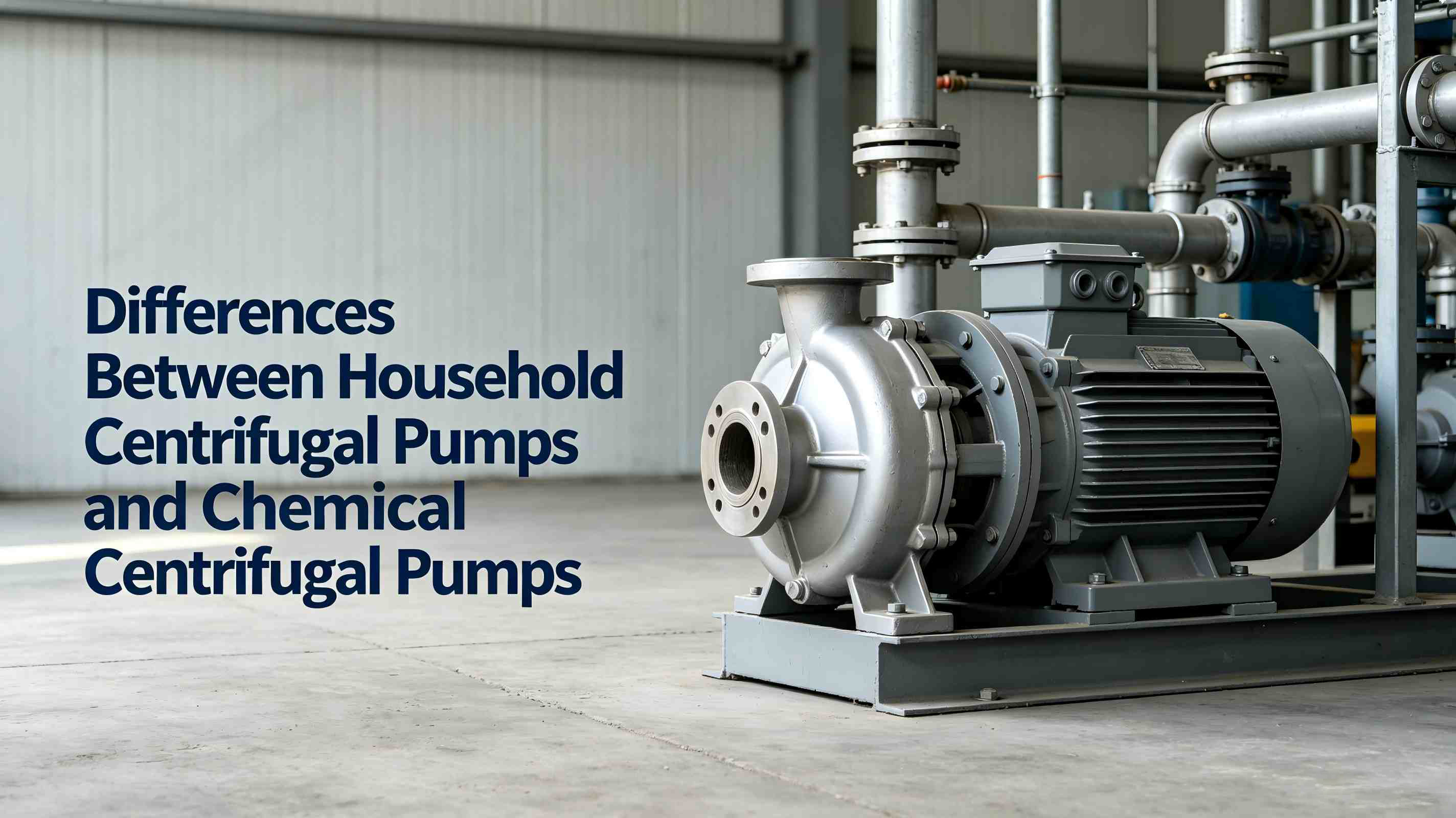 အိမ်သုံး Centrifugal Pumps နှင့် Chemical Centrifugal Pumps ကွာခြားချက်များ