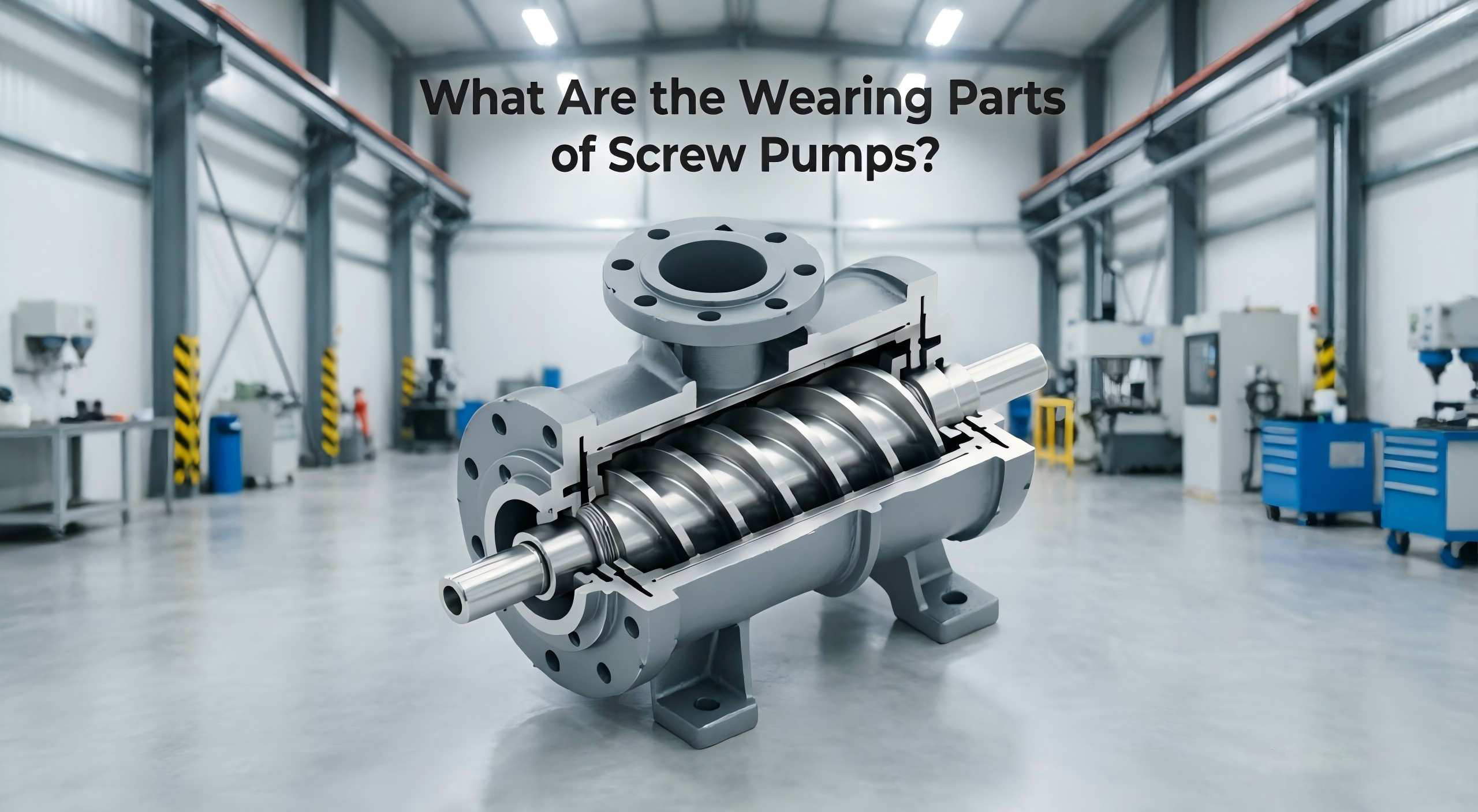 Screw Pumps တွေရဲ့ ၀တ်ဆင်ထားတဲ့ အစိတ်အပိုင်းတွေက ဘာတွေလဲ။