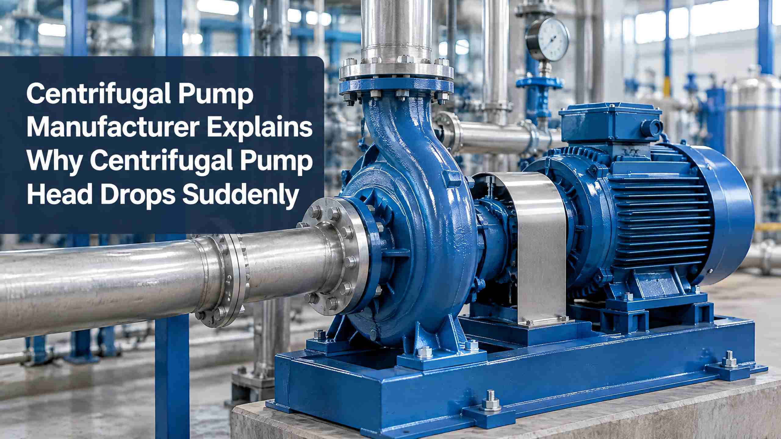 Centrifugal Pump ထုတ်လုပ်သူမှ Centrifugal Pump ခေါင်း ရုတ်တရက် ပြုတ်ကျရခြင်းအကြောင်း ရှင်းပြသည်