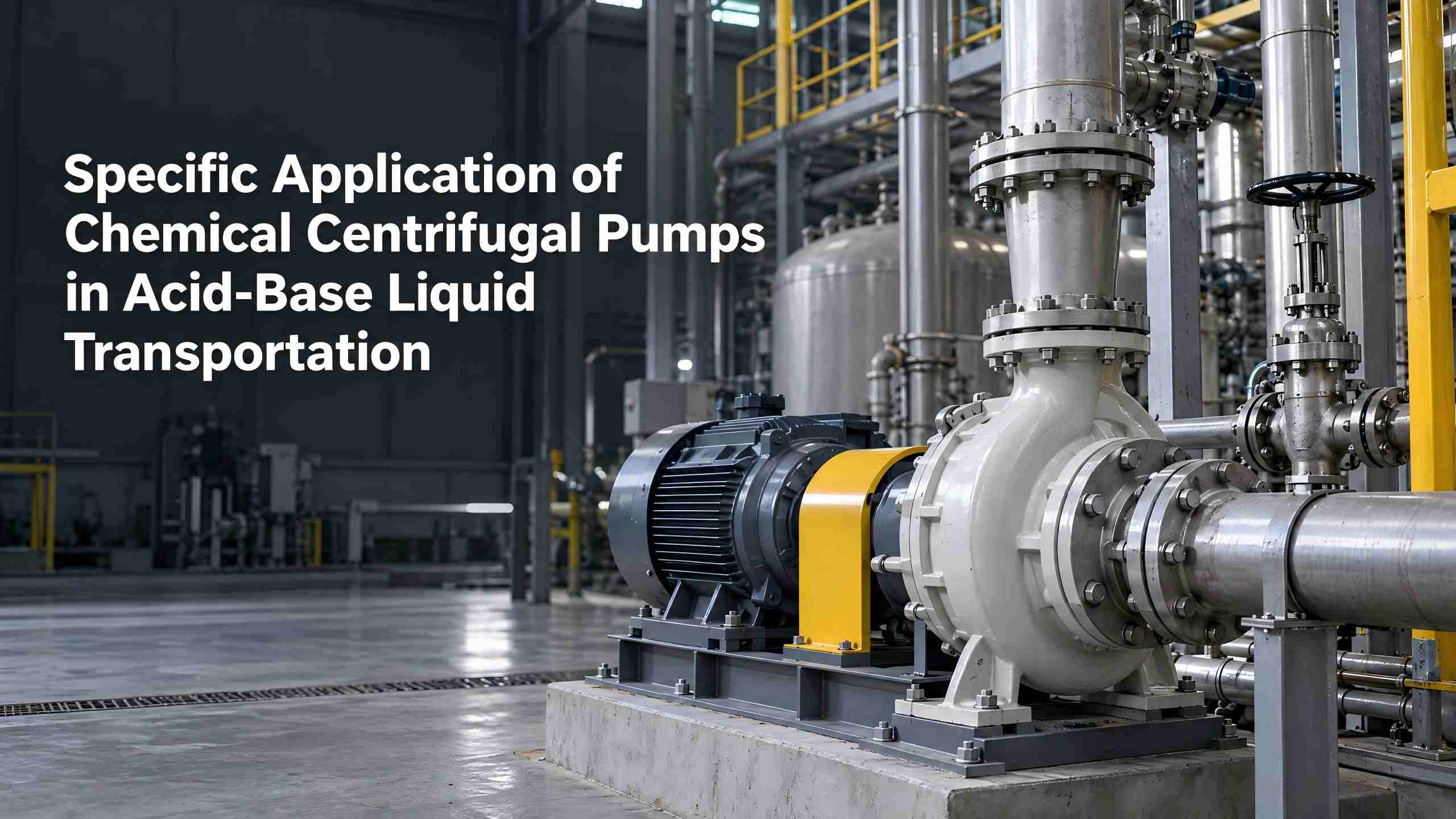 Acid-Base Liquid Transportation တွင် Chemical Centrifugal Pumps များကို သီးခြားအသုံးပြုခြင်း။